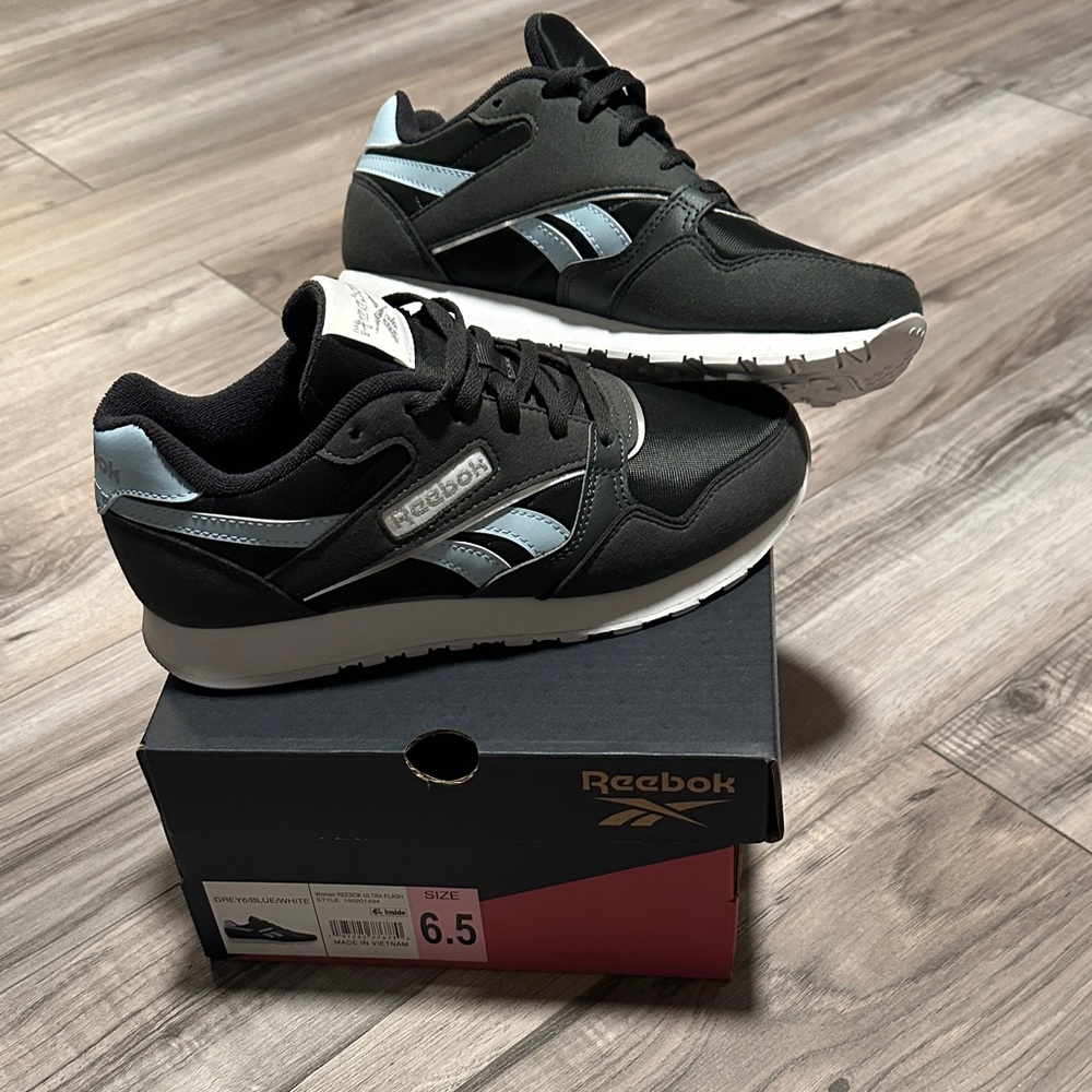 Reebok Black and Blue Athletic Shoes
NWOT